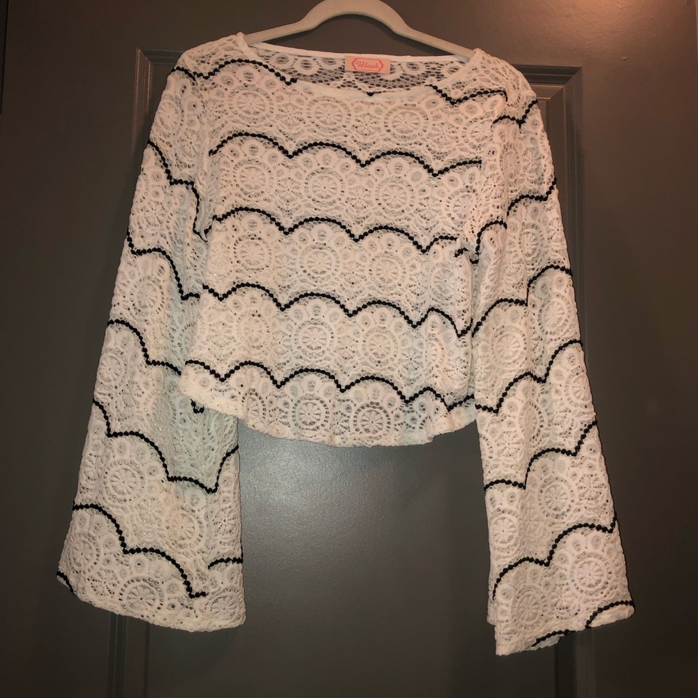 Boutique Blouse black and white